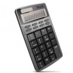 TECLADO NUMÉRICO CON CALCULADORA SOLAR